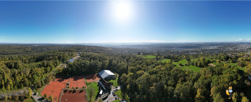 Ein Weitwinkel Panorama der DJI Mini 3 Pro.